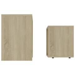 Sohvapöytäsarja Sonoma-tammi 48x30x45 cm lastulevy hinta ja tiedot | Sohvapöydät | hobbyhall.fi