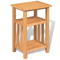 Sohvapöytä hyllyllä, tammea, 27x35x55cm hinta ja tiedot | Sohvapöydät | hobbyhall.fi