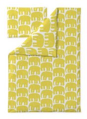 Finlayson pussilakanasetti Elefantti, keltainen, 85 x 125 + 40 x 60 cm hinta ja tiedot | Pussilakanat | hobbyhall.fi