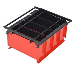 Brikettipuristin teräs 38x31x18 cm musta ja punainen hinta ja tiedot | Takka- ja uunitarvikkeet | hobbyhall.fi