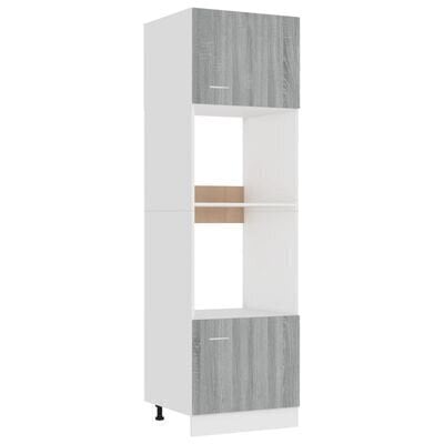 Keittiön kaappi 60x57x207cm, harmaa hinta ja tiedot | Keittiön kaapit | hobbyhall.fi