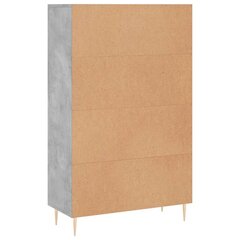 Kaappi betoninharmaa 69,5x31x115 cm tekninen puu hinta ja tiedot | Lipastot | hobbyhall.fi