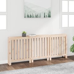 Lämpöpatterin suoja 210x21x85 cm täysi mänty hinta ja tiedot | Takka- ja uunitarvikkeet | hobbyhall.fi