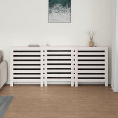 Lämpöpatterin suoja valkoinen 210x21x85 cm täysi mänty hinta ja tiedot | vidaXL Lämmityslaitteet | hobbyhall.fi