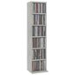 CD-hylly betoninharmaa 21x20x88 cm tekninen puu hinta ja tiedot | Hyllyt | hobbyhall.fi