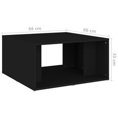 Sohvapöydät 4 kpl musta 33x33x33 cm lastulevy kaina ir informacija | Sohvapöydät | hobbyhall.fi