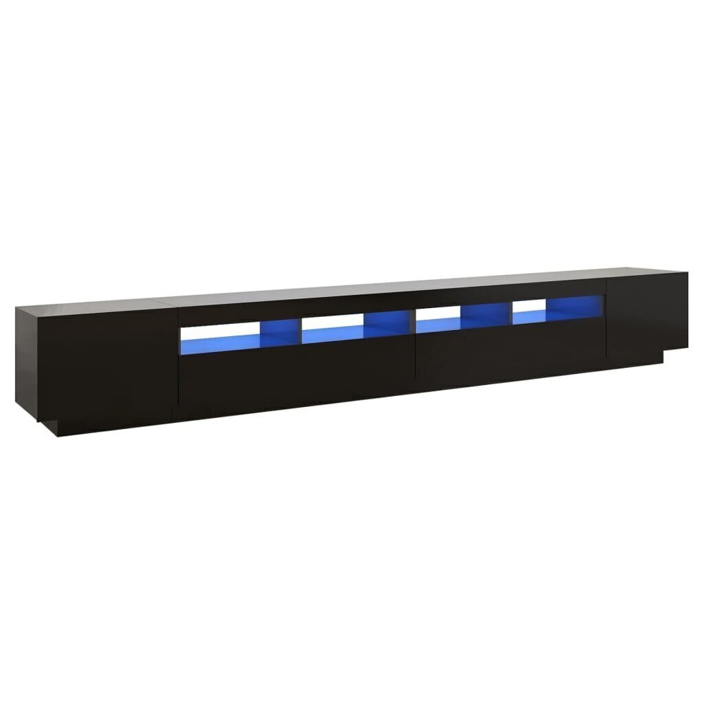 TV-taso LED-valoilla musta 300x35x40 cm hinta ja tiedot | TV-tasot | hobbyhall.fi