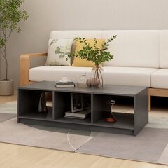 Sohvapöytä harmaa 110x50x34 cm täysi mänty hinta ja tiedot | Sohvapöydät | hobbyhall.fi