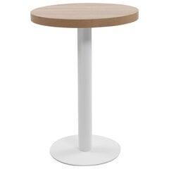 Bistropöytä vaaleanruskea 60 cm MDF hinta ja tiedot | Ruokapöydät | hobbyhall.fi