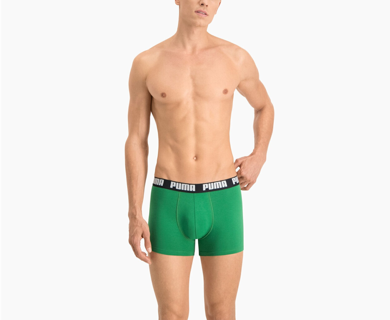 Puma Alusvaatteet Basic Boxer Green Black hinta ja tiedot | Miesten alushousut | hobbyhall.fi