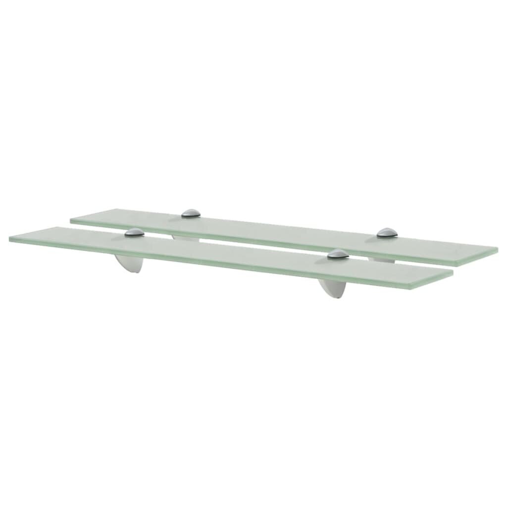 Kelluvat hyllyt 2 kpl lasi 60x10 cm 8 mm hinta ja tiedot | Hyllyt | hobbyhall.fi