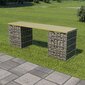 Gabion-penkki, 120cm, vihreä hinta ja tiedot | Puutarhapenkit | hobbyhall.fi