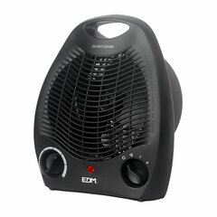 Kannettava mini sähkölämmitin EDM Black 2000 W hinta ja tiedot | Lämmittimet | hobbyhall.fi