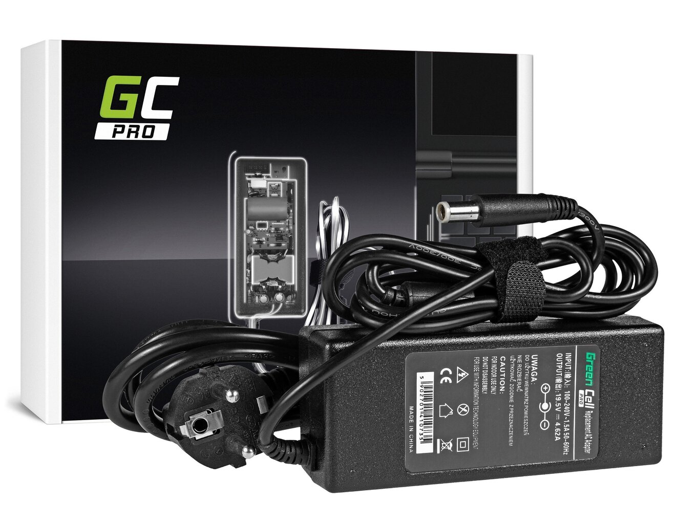 Green Cell 19.5V, 4.62A, 90W hinta ja tiedot | Kannettavien tietokoneiden laturit | hobbyhall.fi