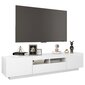 TV-taso LED-valoilla korkeakiilto valkoinen 180x35x40 cm hinta ja tiedot | TV-tasot | hobbyhall.fi