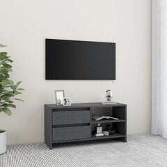 TV-taso harmaa 80x31x39 cm täysi mänty hinta ja tiedot | TV-tasot | hobbyhall.fi