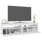 TV-tasot 2 kpl LED-valoilla valkoinen 75x35x40 cm hinta ja tiedot | TV-tasot | hobbyhall.fi