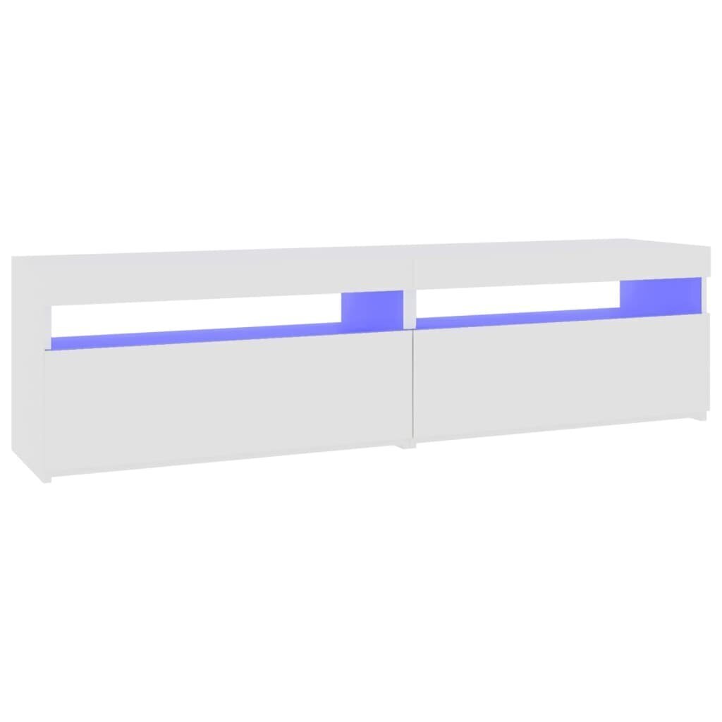 TV-tasot 2 kpl LED-valoilla valkoinen 75x35x40 cm hinta ja tiedot | TV-tasot | hobbyhall.fi