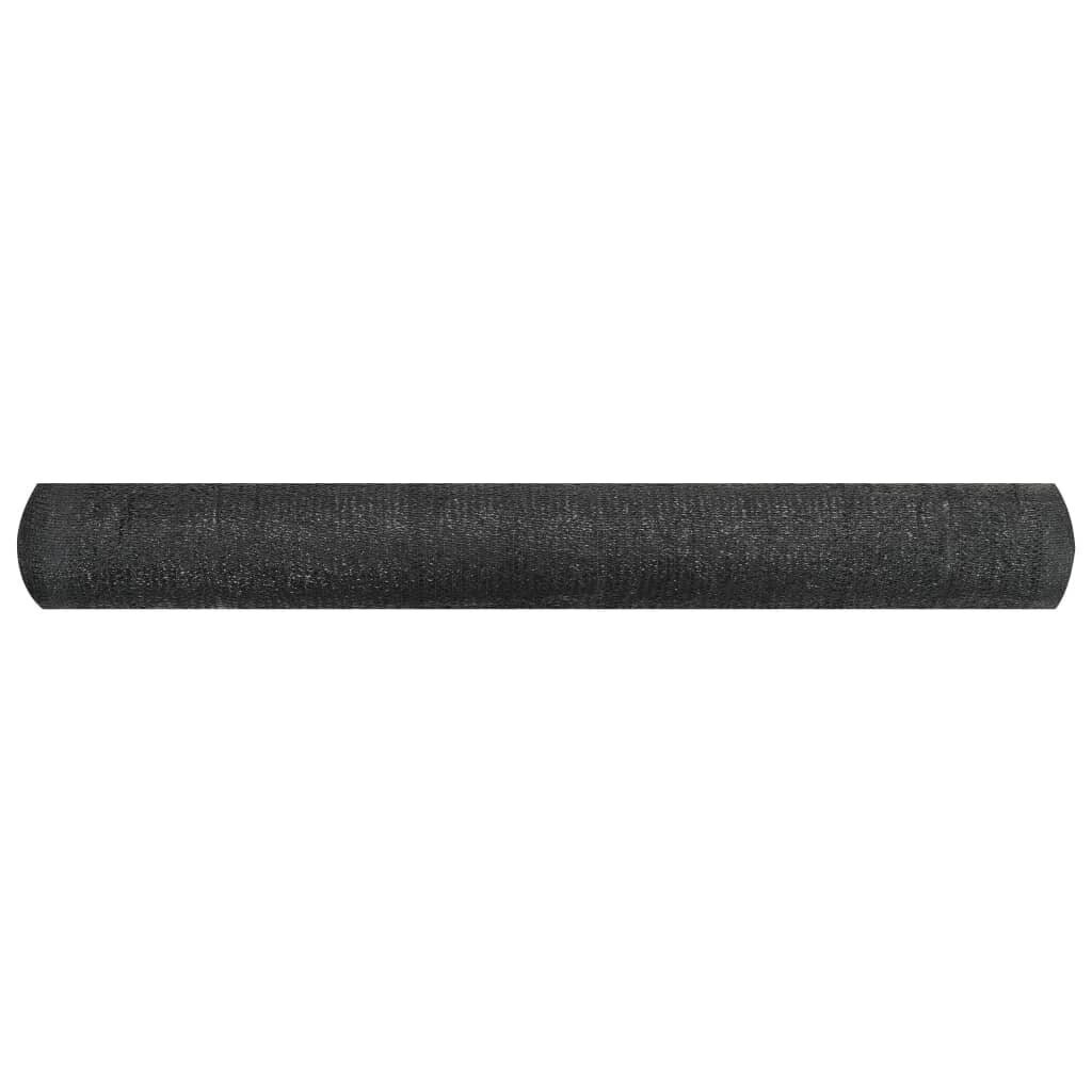 Näkösuoja musta 1,8x25 m HDPE 150 g/m² hinta ja tiedot | Aurinkovarjot ja markiisit | hobbyhall.fi