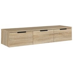 Seinäkaappi Sonoma-tammi 102x30x20 cm tekninen puu hinta ja tiedot | TV-tasot | hobbyhall.fi