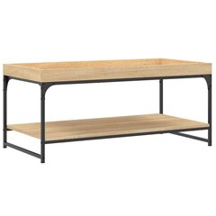 Sohvapöytä Sonoma-tammi 100x49x45 cm tekninen puu hinta ja tiedot | Sohvapöydät | hobbyhall.fi