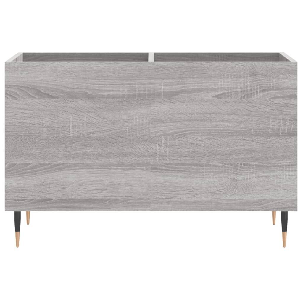 LP-levyjen säilytyskaappi harmaa Sonoma 74,5x38x48 cm puu hinta ja tiedot | Olohuoneen kaapit ja lipastot | hobbyhall.fi