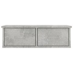 Seinälaatikkohylly betoninharmaa 60x26x18,5 cm lastulevy hinta ja tiedot | Hyllyt | hobbyhall.fi