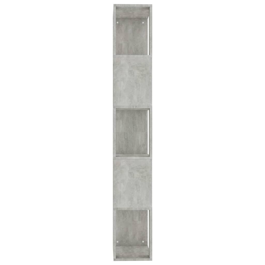 Kirjahylly/tilanjakaja betoninharmaa 45x24x159cm lastulevy hinta ja tiedot | Hyllyt | hobbyhall.fi