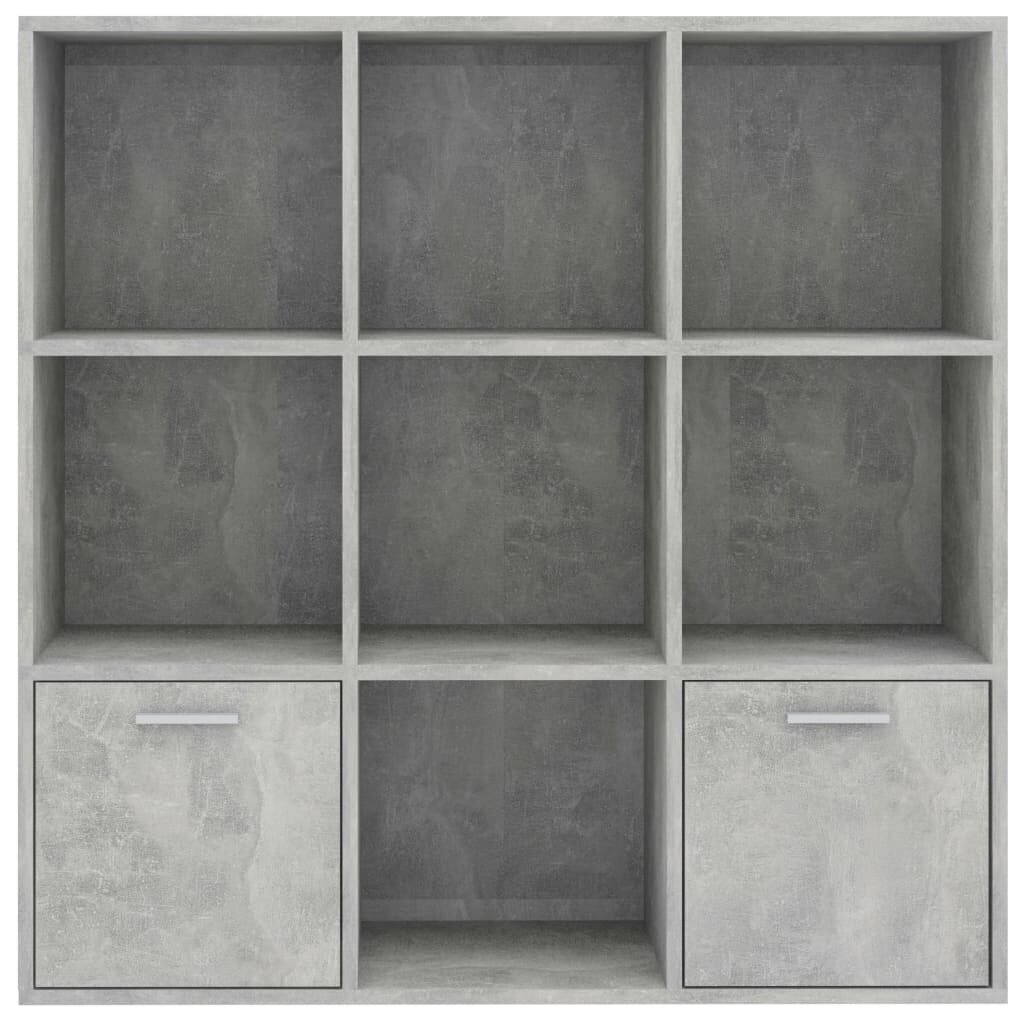 Kirjahylly betoninharmaa 98x30x98 cm lastulevy hinta ja tiedot | Hyllyt | hobbyhall.fi