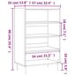 Kaappi betoninharmaa 57x35x90 cm tekninen puu hinta ja tiedot | Lipastot | hobbyhall.fi