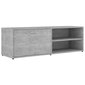 TV-taso betoninharmaa 120x34x37 cm lastulevy hinta ja tiedot | TV-tasot | hobbyhall.fi