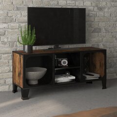 TV-taso rustiikkinen ruskea 105x36x47 cm metalli ja MDF hinta ja tiedot | TV-tasot | hobbyhall.fi