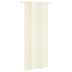 Parvekkeen suoja kerma 100x240 cm Oxford kangas hinta ja tiedot | Aurinkovarjot ja markiisit | hobbyhall.fi