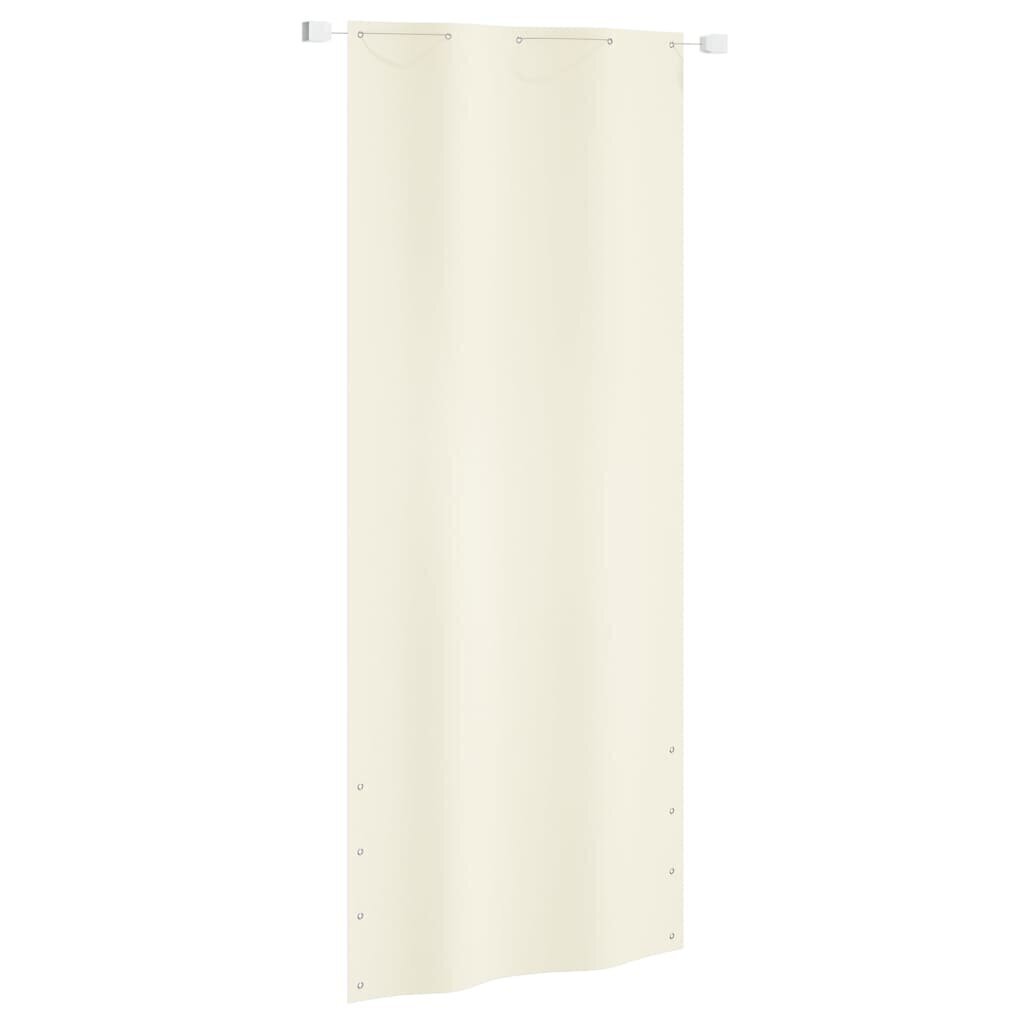 Parvekkeen suoja kerma 100x240 cm Oxford kangas hinta ja tiedot | Aurinkovarjot ja markiisit | hobbyhall.fi