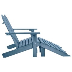 Kaksipaikkainen Garden Adirondack -tuoli ja ottomaani, sininen hinta ja tiedot | Puutarhatuolit | hobbyhall.fi