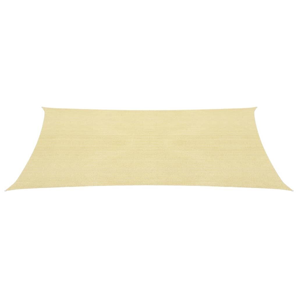 Aurinkovarjo Purje HDPE Neliö 3.6x3.6 m Beige hinta ja tiedot | Aurinkovarjot ja markiisit | hobbyhall.fi