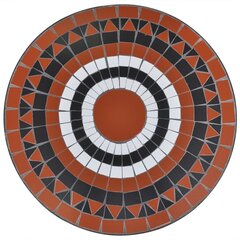 Bistropöytä terrakotta ja valkoinen 60 cm mosaiikki hinta ja tiedot | Puutarhapöydät | hobbyhall.fi