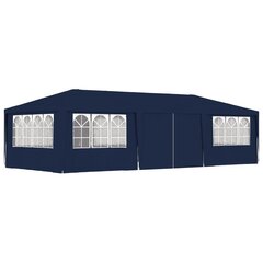 Ammattilaisten juhlateltta sivuseinillä 4x9 m sininen 90 g/m² hinta ja tiedot | Puutarhapaviljongit | hobbyhall.fi