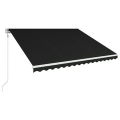 Automaattisesti sisäänkelattava markiisi 400x300 cm antrasiitti hinta ja tiedot | Aurinkovarjot ja markiisit | hobbyhall.fi