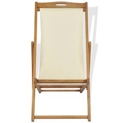 Kansituoli Tiikki 56x105x96 cm Kerma hinta ja tiedot | Aurinkotuolit | hobbyhall.fi