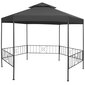 Paviljonki teräs 323x275x265 cm antrasiitti hinta ja tiedot | Puutarhapaviljongit | hobbyhall.fi