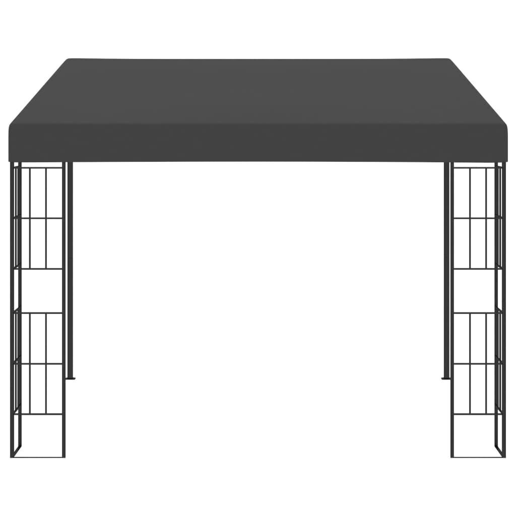 Seinään kiinnitettävä huvimaja 3x3 m antrasiitti kangas hinta ja tiedot | Puutarhapaviljongit | hobbyhall.fi