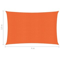 Aurinkopurje 160 g/m² oranssi 2,5x4 m HDPE hinta ja tiedot | Aurinkovarjot ja markiisit | hobbyhall.fi