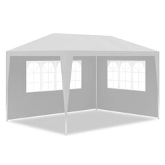 Tapahtumateltta, 3x4 m, 4 seinää, valkoinen hinta ja tiedot | Puutarhapaviljongit | hobbyhall.fi