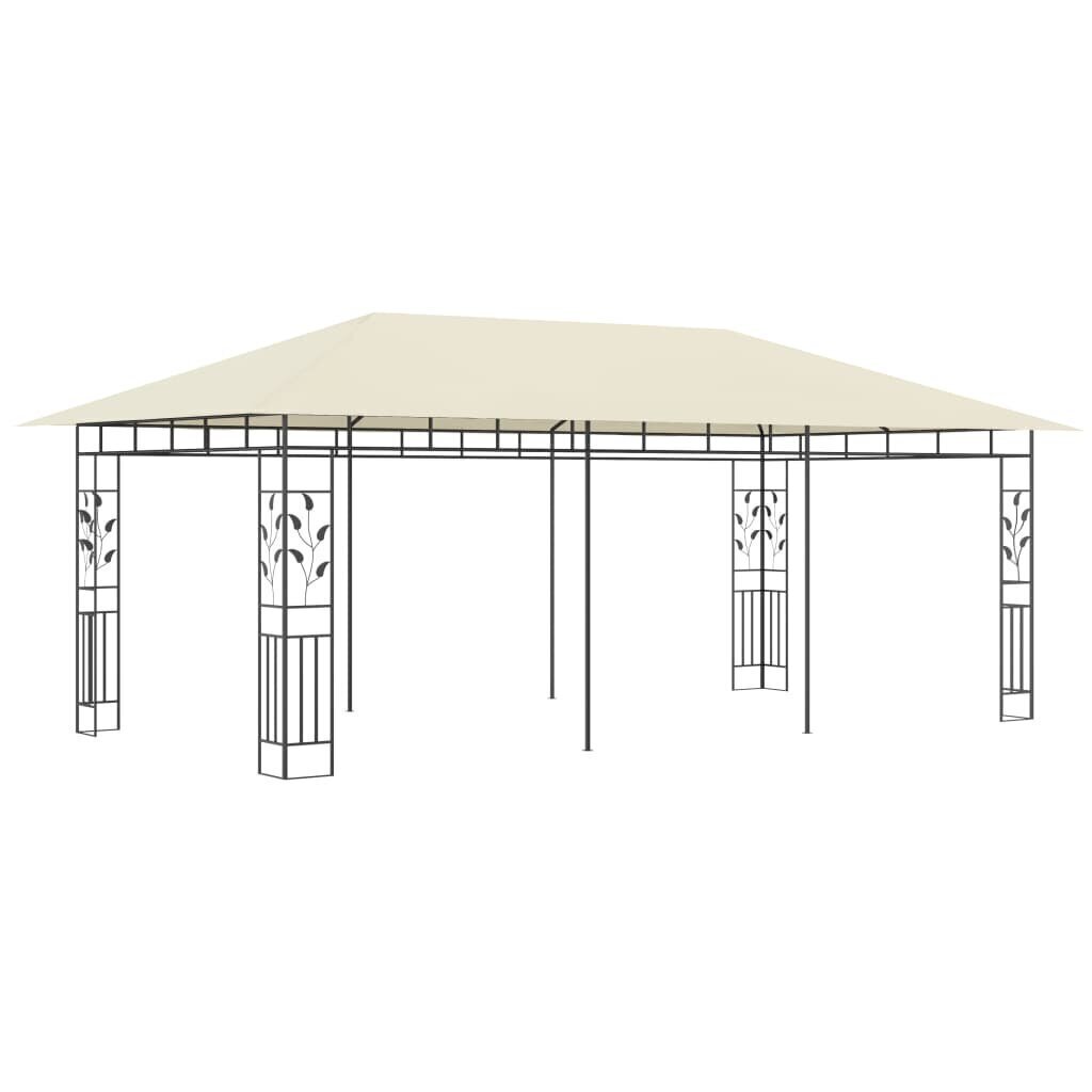 Huvimaja hyttysverkolla 6x3x2,73 m kerma hinta ja tiedot | Puutarhapaviljongit | hobbyhall.fi