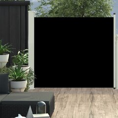 Sisäänvedettävä terassin sivumarkiisi 100x300 cm musta hinta ja tiedot | Aurinkovarjot ja markiisit | hobbyhall.fi