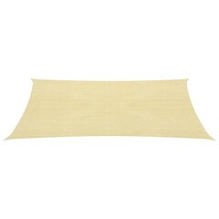 Aurinkopurje 160 g/m² beige 3x4,5 m HDPE hinta ja tiedot | Aurinkovarjot ja markiisit | hobbyhall.fi