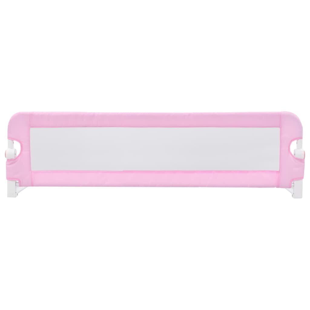 Turvalaita sänkyyn pinkki 120x42 cm polyesteri hinta ja tiedot | Lasten turvallisuus | hobbyhall.fi