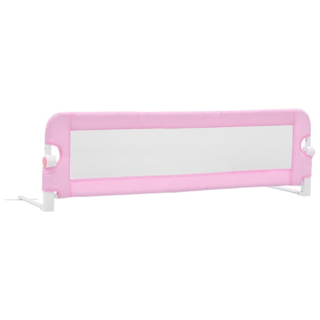 Turvalaita sänkyyn pinkki 120x42 cm polyesteri hinta ja tiedot | Lasten turvallisuus | hobbyhall.fi