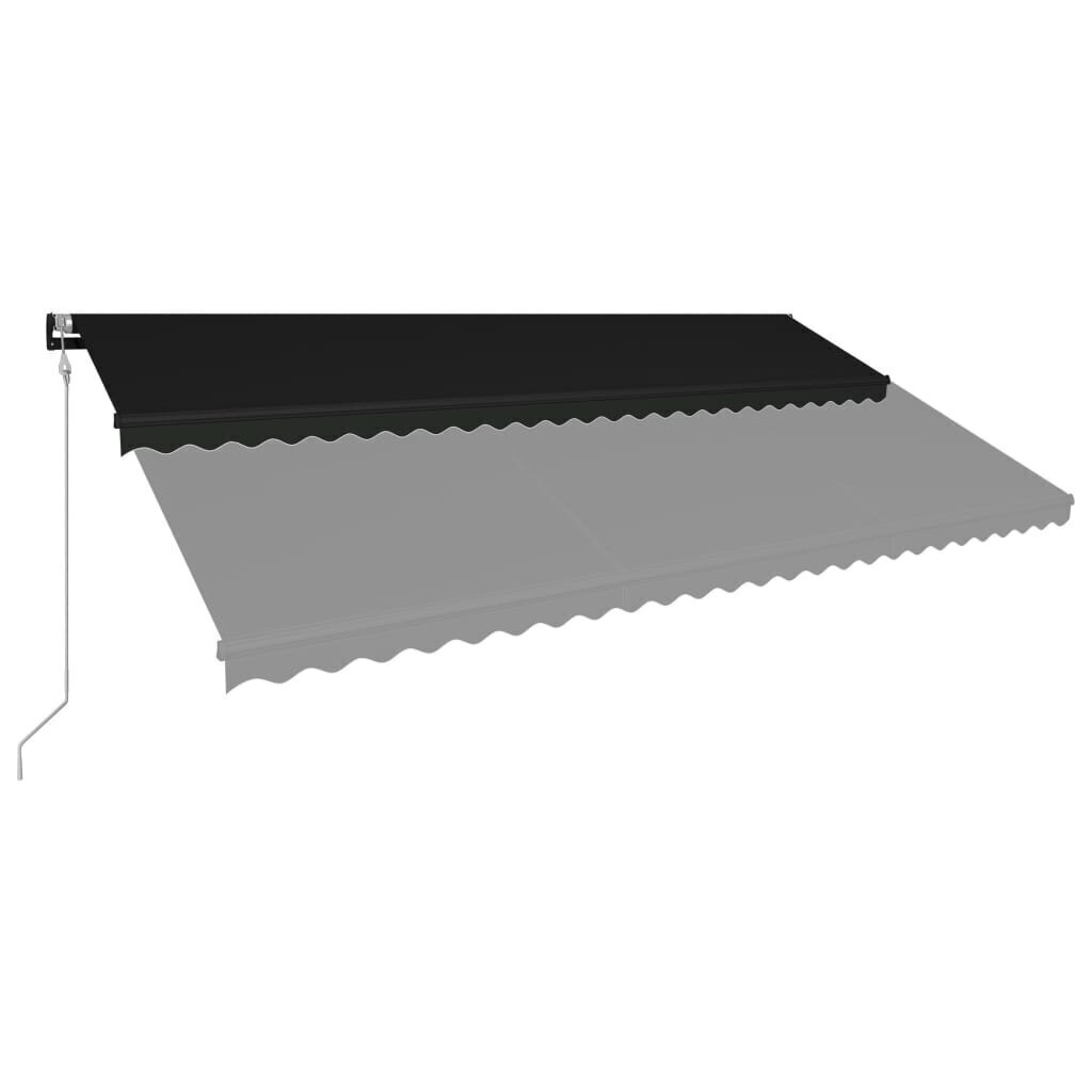 Automaattisesti sisäänkelattava markiisi 600x300 cm antrasiitti hinta ja tiedot | Aurinkovarjot ja markiisit | hobbyhall.fi